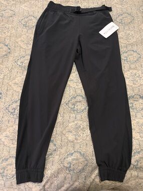 Athleta Black Active Belted Joggers